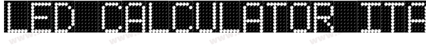 LED Calculator Itali字体转换